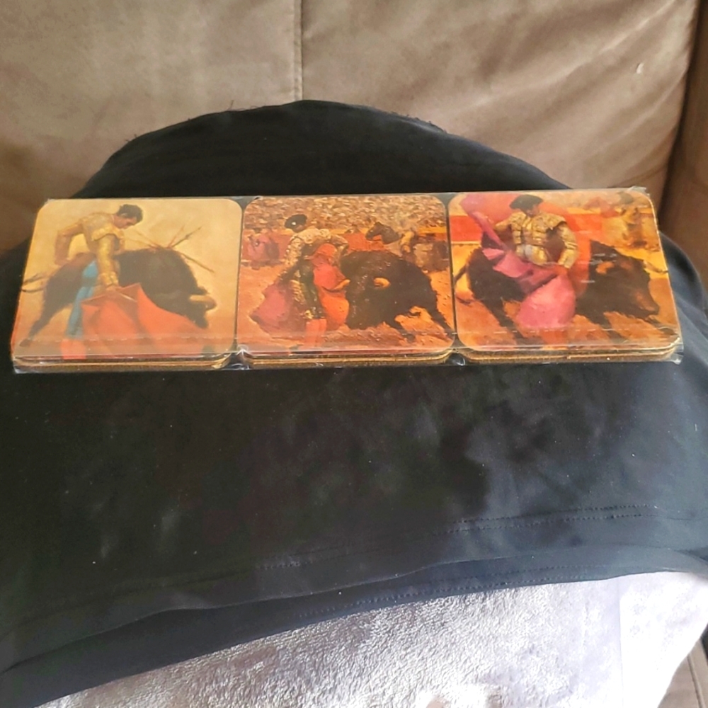 SET OF 6 COASTERS POSAVASOS.